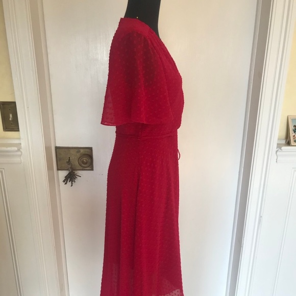 Berry Wrap Dress - Picture 3 of 5